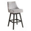 Tabouret de bar pivotant rembourré en bois massif Wasser avec siège en tissu-1018896991-1028883753-1028883752