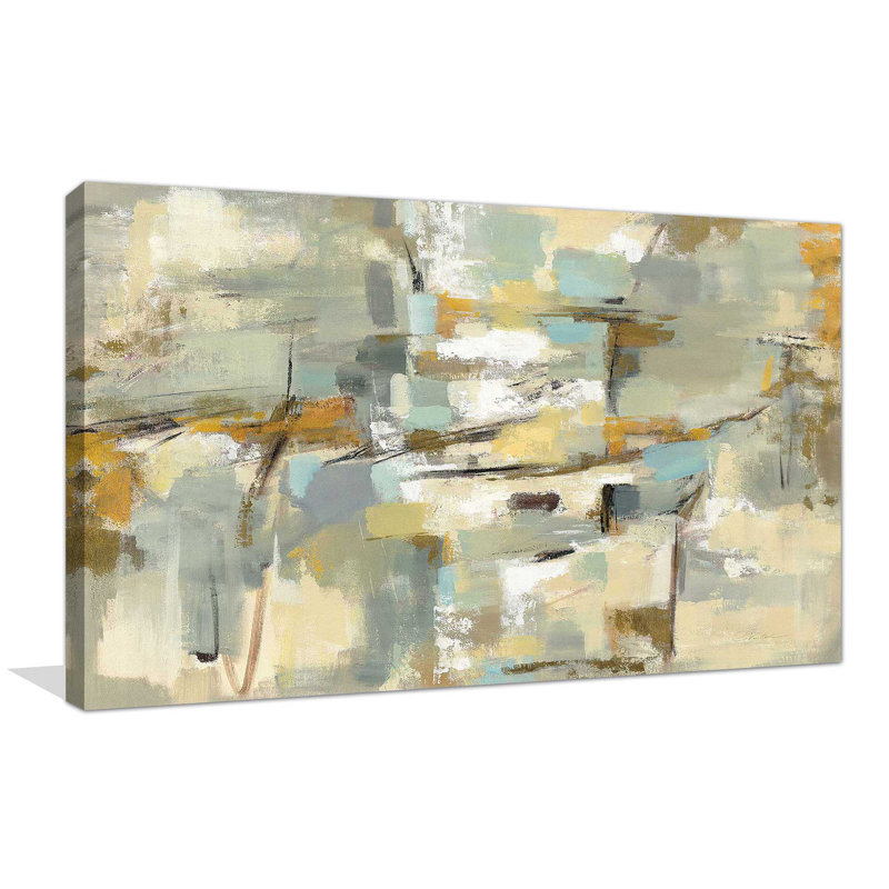 Vieux port - Peinture, Toile tendue, H 28 po x l 48 po x P 1,5 po