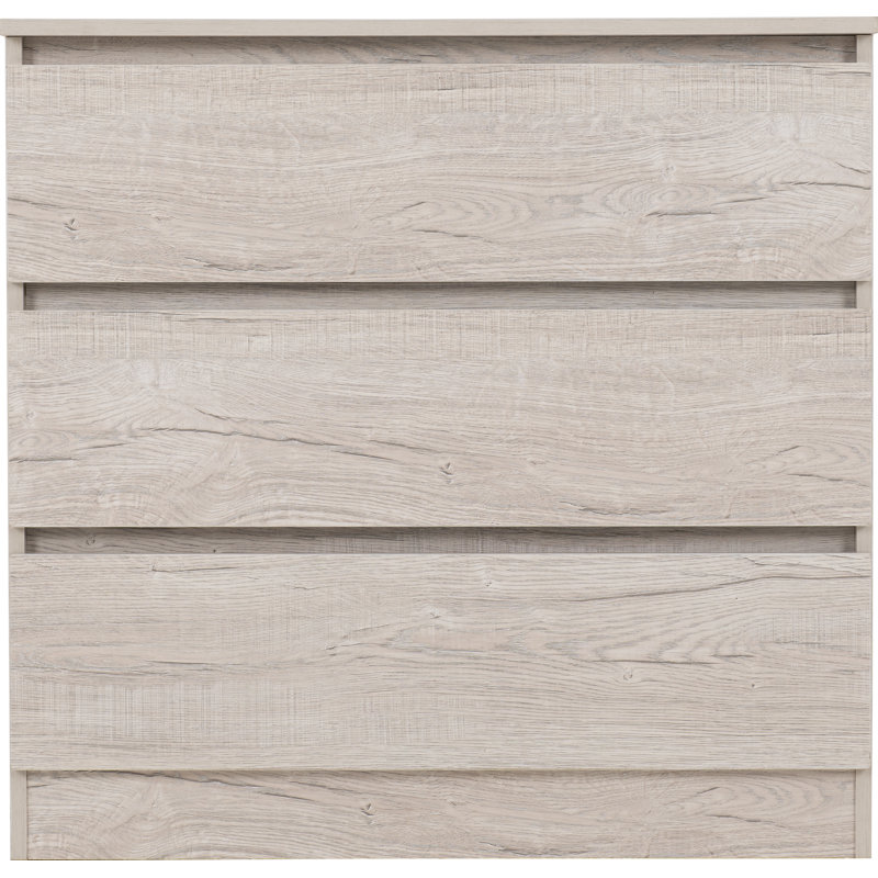 Braunstein 3 Drawer Chest, Urban Snow