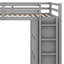 Lit mezzanine avec tiroirs, bureau et garde-robe-106491189