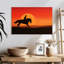 Silhouette de cowboy Lelar Sunset