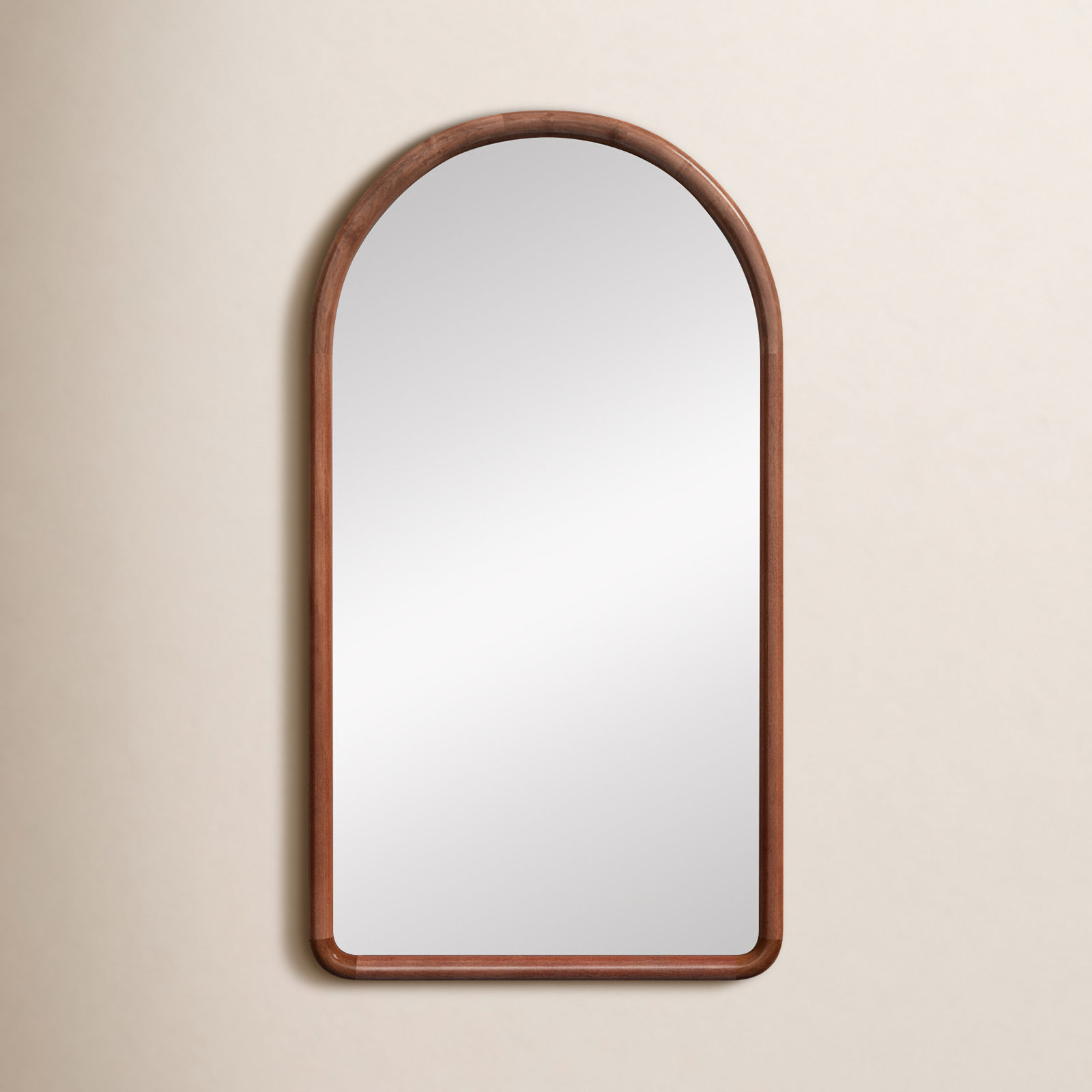 Brayson 20" Accent Mirror, Walnut Brown