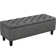 Lielah 124.5cm Wide Tufted Rectangle Solid Colour Storage Ottoman with Storage