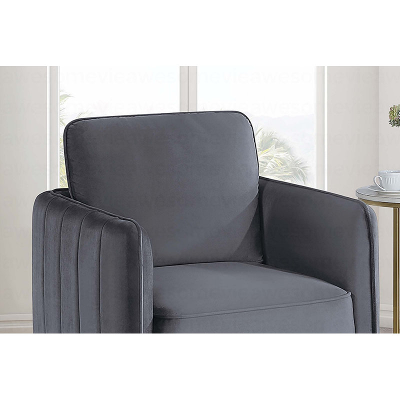 Chaise d'appoint, fauteuil avec pieds en métal
