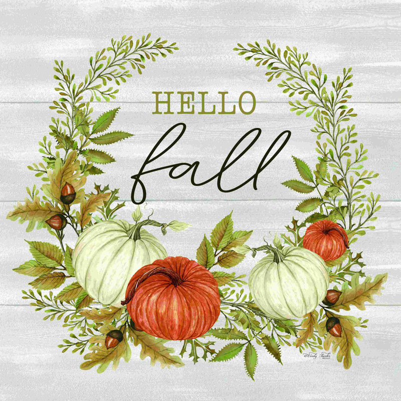 " Hello Fall " by Cindy Jacobs, 12" H x 12" W  