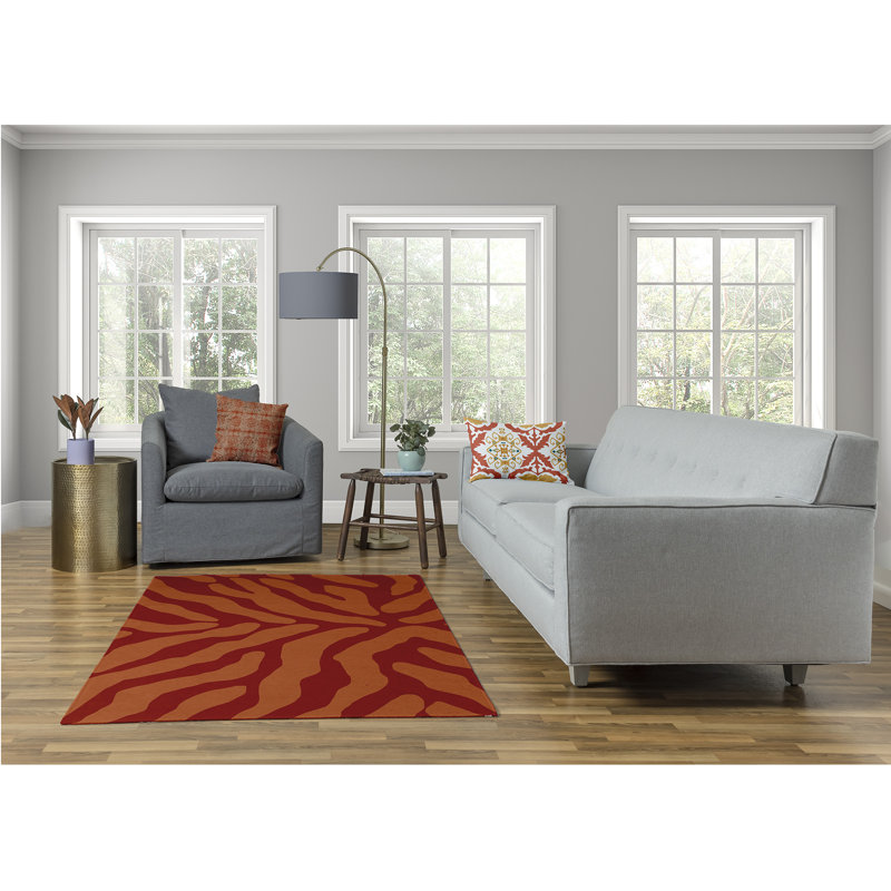 Chenille Abstract Indoor Rug, Rectangle 4' x 6'
