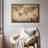 " Newspaper Landmark World Map Canvas Print "-101456036