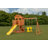 Timber Valley Swing Set with Wooden Roof-42309494-28758309