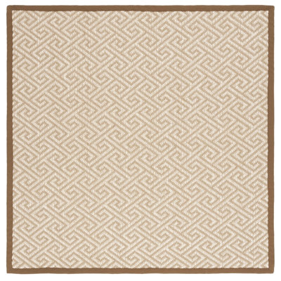 Jaquavion Sisal With Latex Geometric Rug
