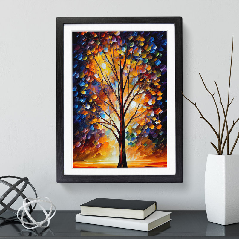 Portrait Of A Tree No.3 - Single Picture Frame Print, Black Framed, 46cm H x 34cm W x 2cm D