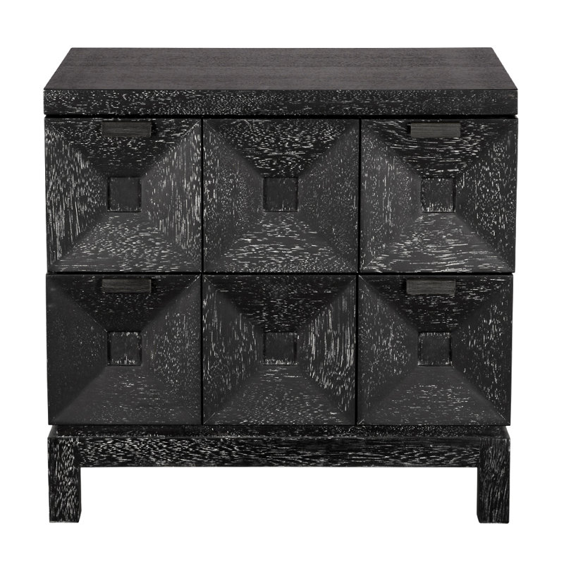 Musashi 2 Drawer, Small, Black Walnut