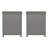 End Tables with Drawers - 2 Piece Sofa or Bedside Tables with Silver Knobs - Traditional Wooden Night Stand or Side Table Pair