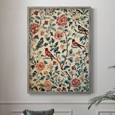 WM MORRIS Series CXLII Framed Print - Solid Wood