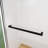 60"W x 72"H Sliding Shower Door, Semi-Frameless Double Sliding Glass Shower Door with 1/4" Tempered Clear Glass,Matte Black