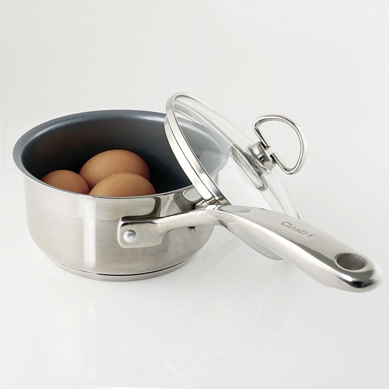 Casserole en acier inoxydable avec couvercle chantal, 1 pt