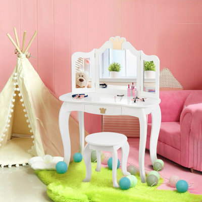 Midway Kids Vanity Set with Mirror