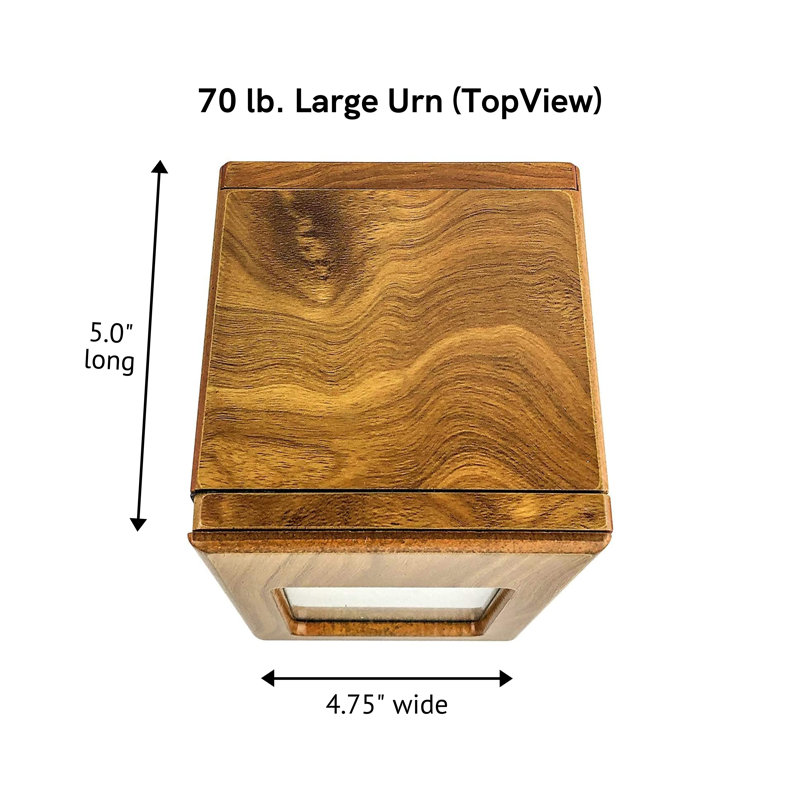 Urne pour animaux Tynan, H 4,75 po x l 6,5 po x P 5 po