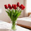 10 PCS de fleurs artificielles tulipe rouge foncé, fleurs artificielles, printemps, fête des mères, cadeaux de la Saint-Valentin de Pâques, cuisine à domicile, décorations de table de mariage-676023078