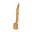 Sculpture en bois de teck brun