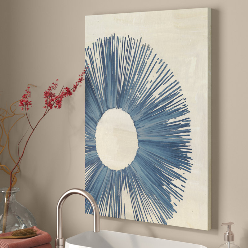 Blue Burst II by Melissa Wang - Painting, Paper Print, 30cm H x 20cm W
