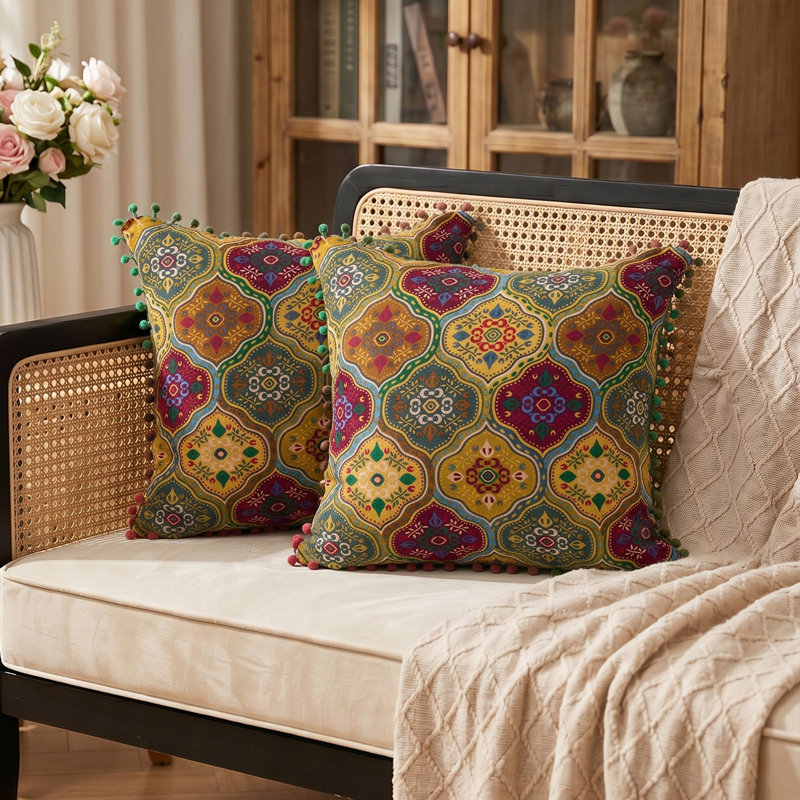 Cushion, Red/Yellow