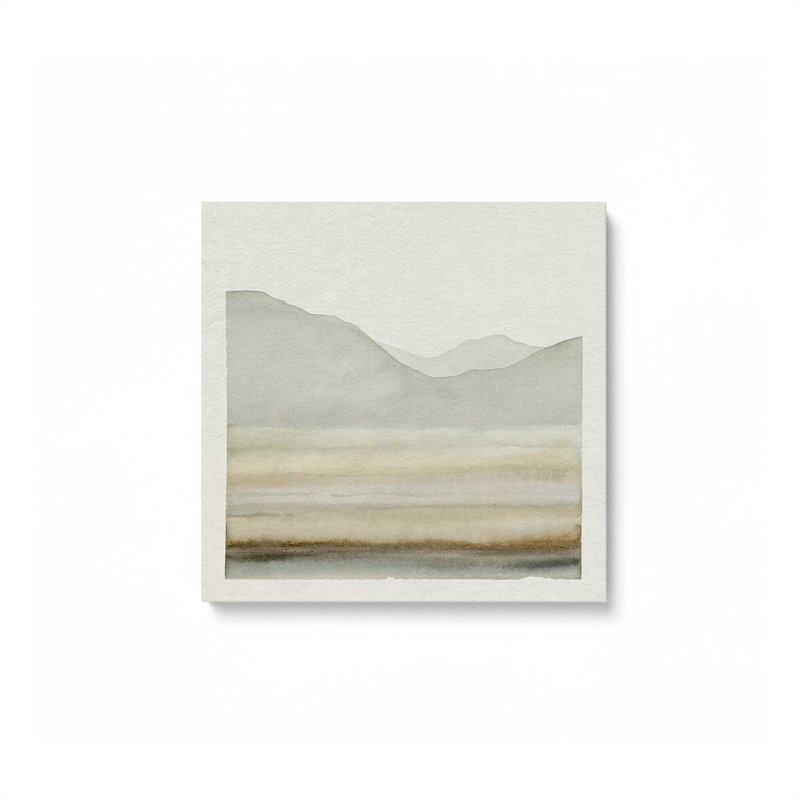 «Whispering Ridge Silhouette I», reproduction sur toile roulée, Cadre flottant or poli, H 24,75 po x l 24,75 po x P 1,75 po