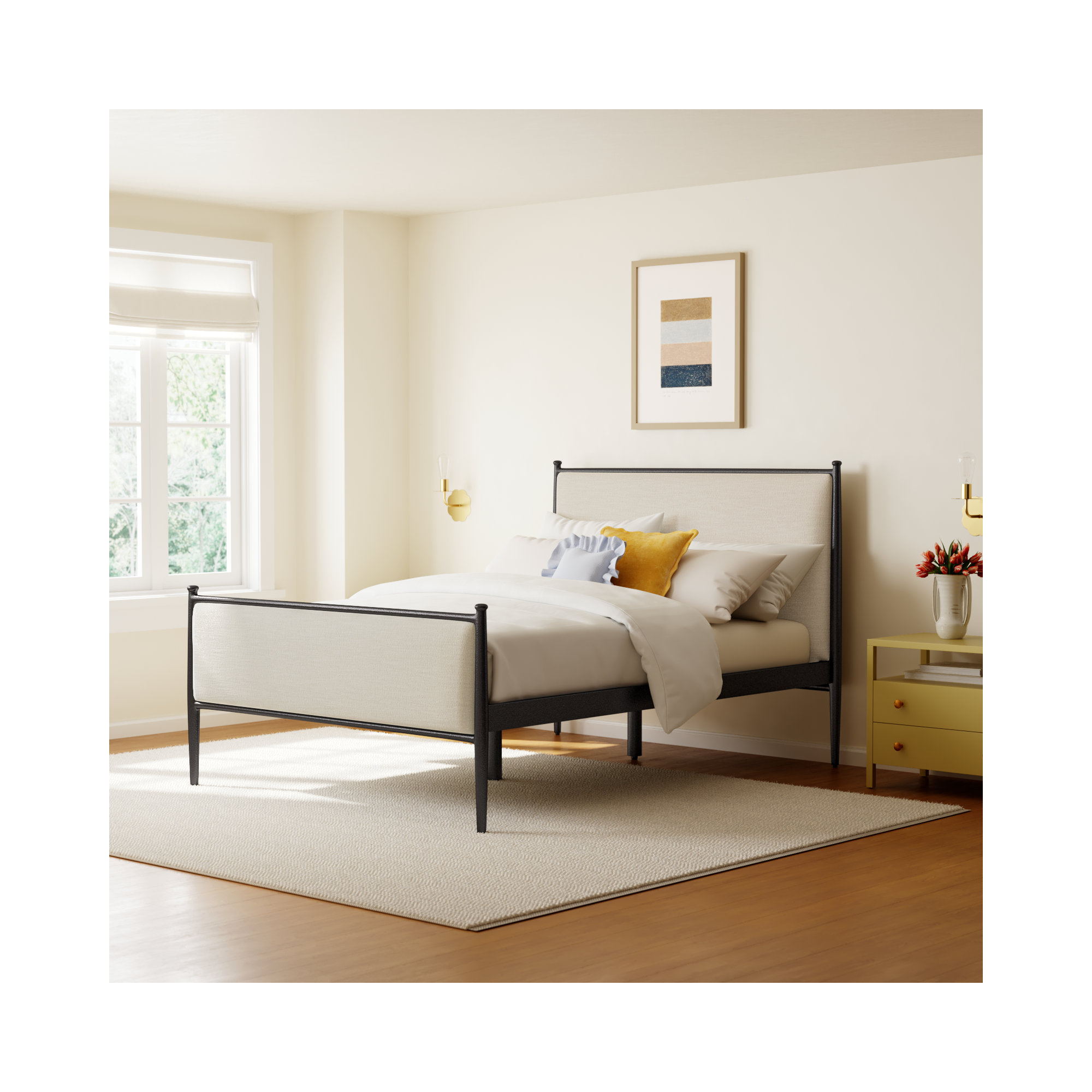 Bucknam Bed, Queen, Savoy Parchment