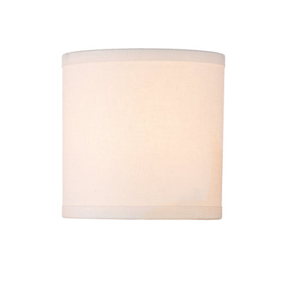 Bensenville Drum Silk Lamp Shade ( Clip On ) in Cream