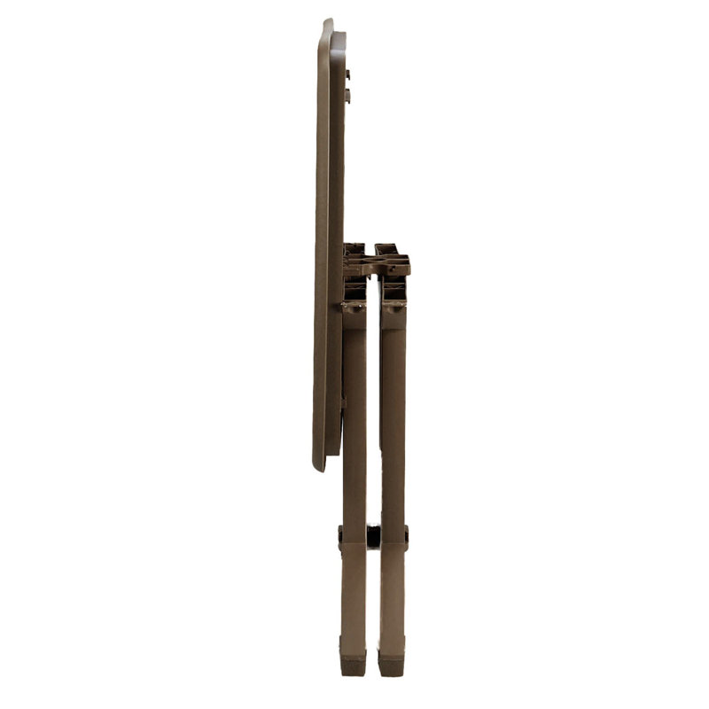 Aquaba 32" Square Ranch Resin Table with Bronze Frame