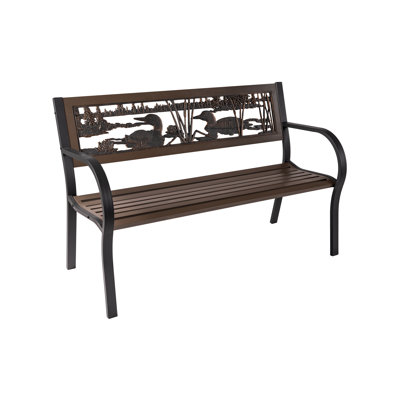 Coffey Stainless Steel Outdoor Bench