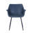 Haglund Leather Dining Chair with Powder-Coated Iron Legs Accent Side Chair Foam Padded Seat Versatile Kitchen Chair for Modern Home and Kitchen-123386570-68459895
