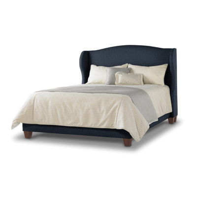 Upholstered Wingback Bed