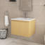 Meuble-lavabo mural 24 po en MDF avec lavabo en résine