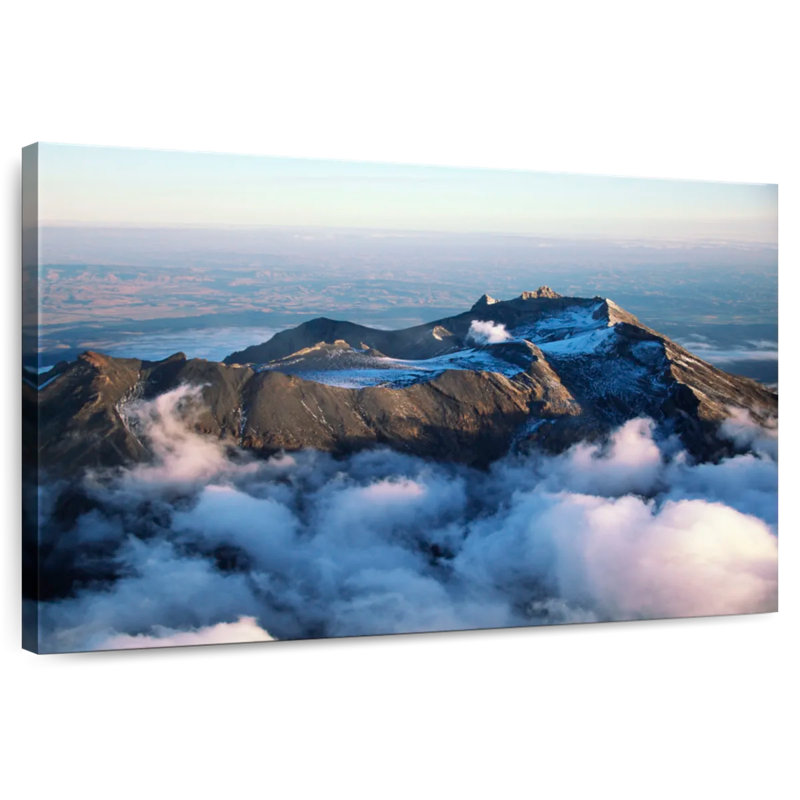 Alvord nuageux, mont Ruapehu, H 34 po x l 51 po
