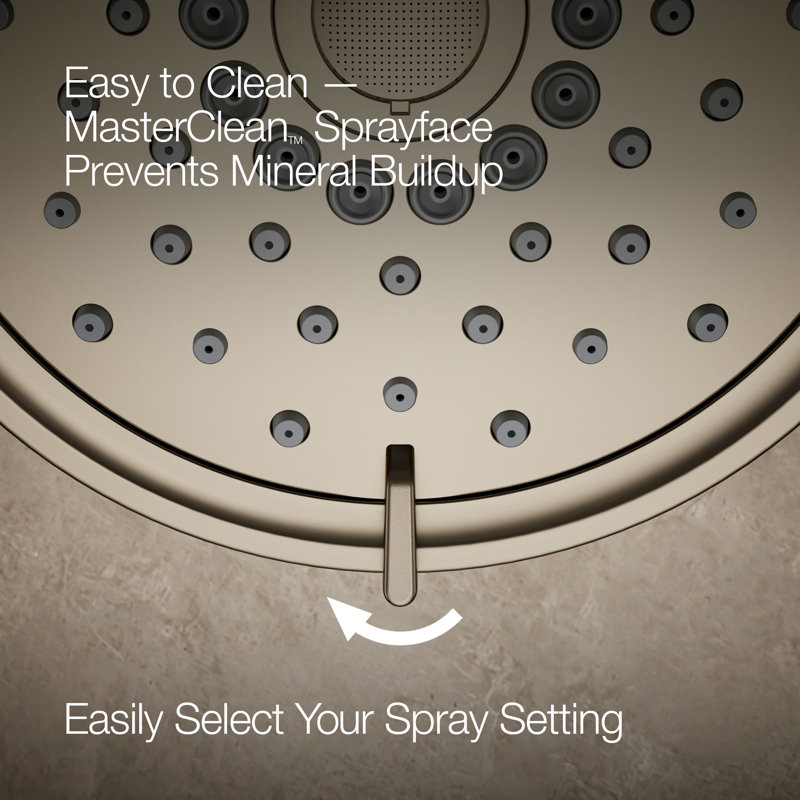 Kohler Purist Performance Showering Kit, 2.5 GPM Multifunction Showerhead and Handshower Package, Three Spray Settings