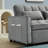 Collinward 53" W Murphy Sofa Bed Loveseat with Adjustable Tufted Back and USB Outlet-297003002-297002984
