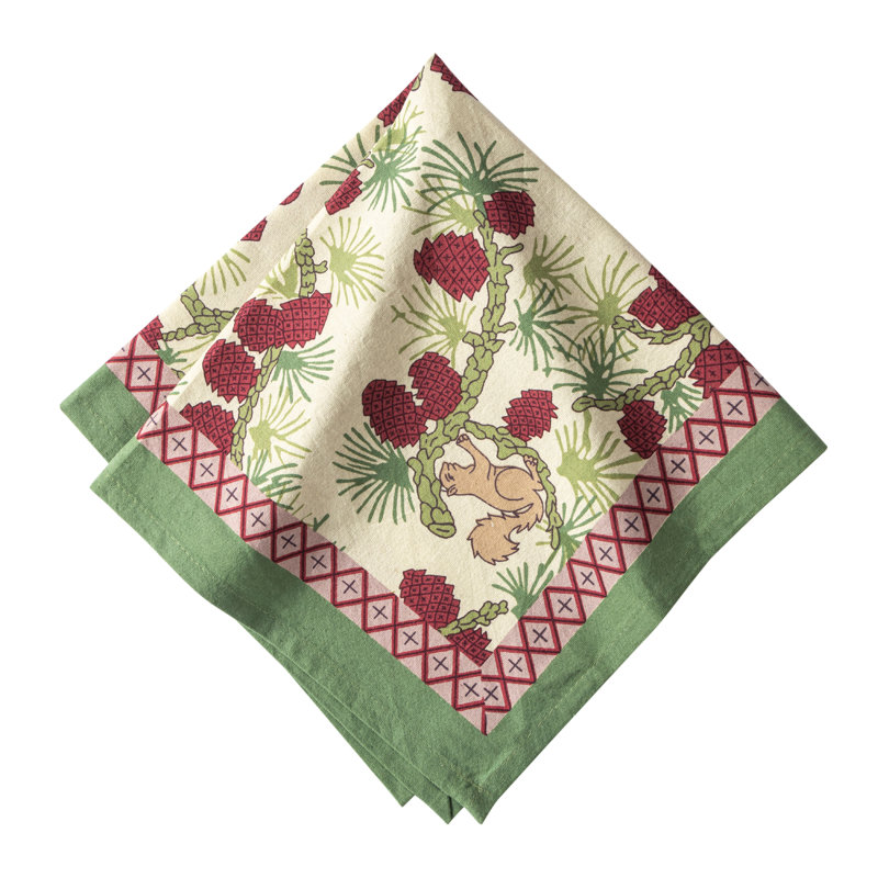 Serviette carrée en coton
