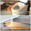 Toilettes bidet intelligentes allongées avec réservoir intégré et double chasse d'eau, couvercle à ouverture automatique, siège chauffant et télécommande, blanches