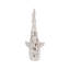 Clouser Coral Look Shark 19,5 po x 7,5 po x 7,5 po blanc