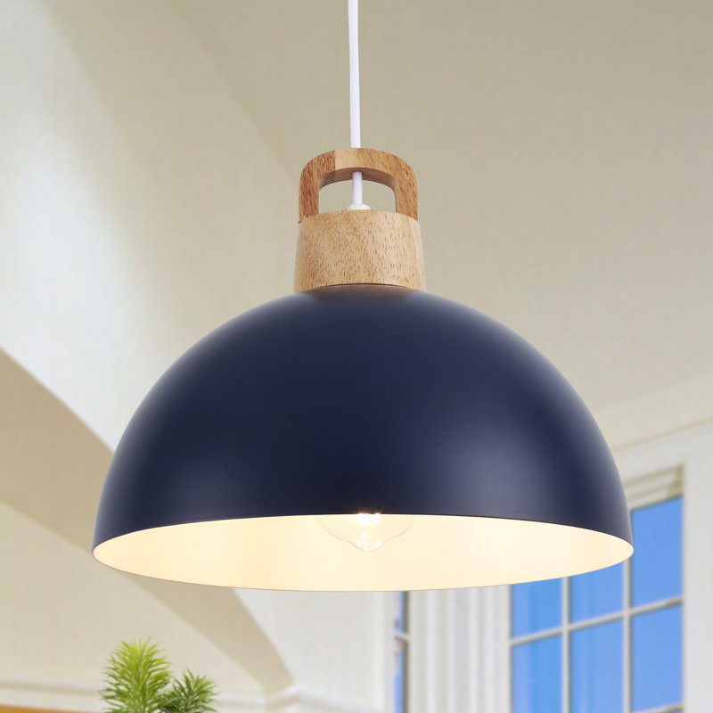 Joylin 11.81" Single Pendant, Bleu royal