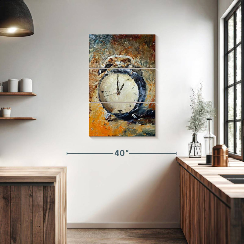 Kerner Abstract Clock, 38" H x 24" W