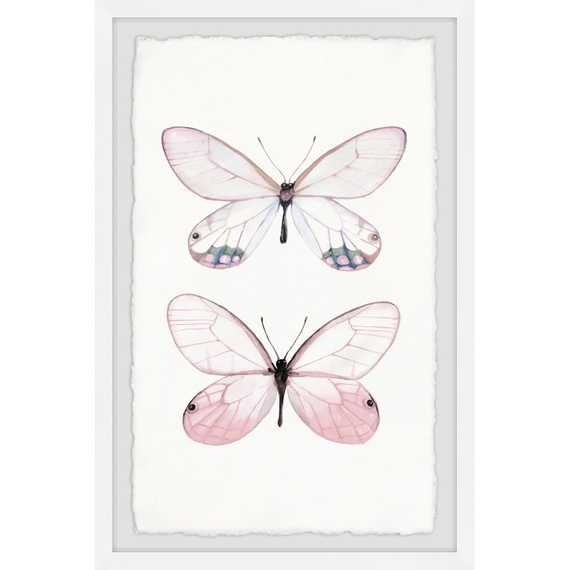 Impression encadrée « Pink pair », H 18 po x l 12 po