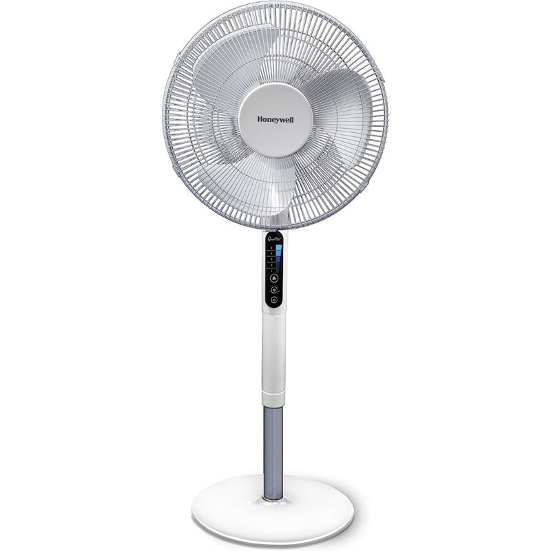 Honeywell Fan Advanced QuietSet Oscillating Stand 5 Speed, Timer, Remote Control