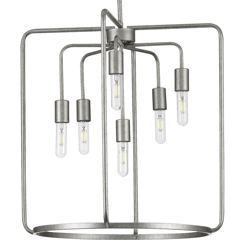 Sorcha 6 - Light Single Pendant, Silver