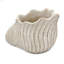Boîte à fleurs sable et ciment Nautilus avec finition texturée beige-784638691