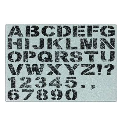 Planche à découper en verre trempé Ambesonne