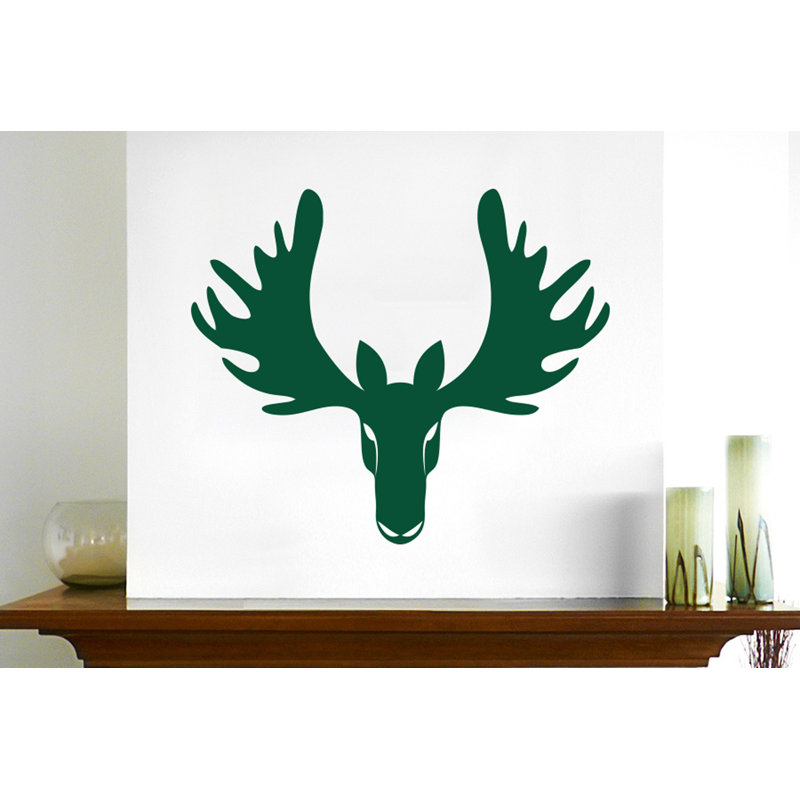 Animals Wall Decal, Large, Dark Green