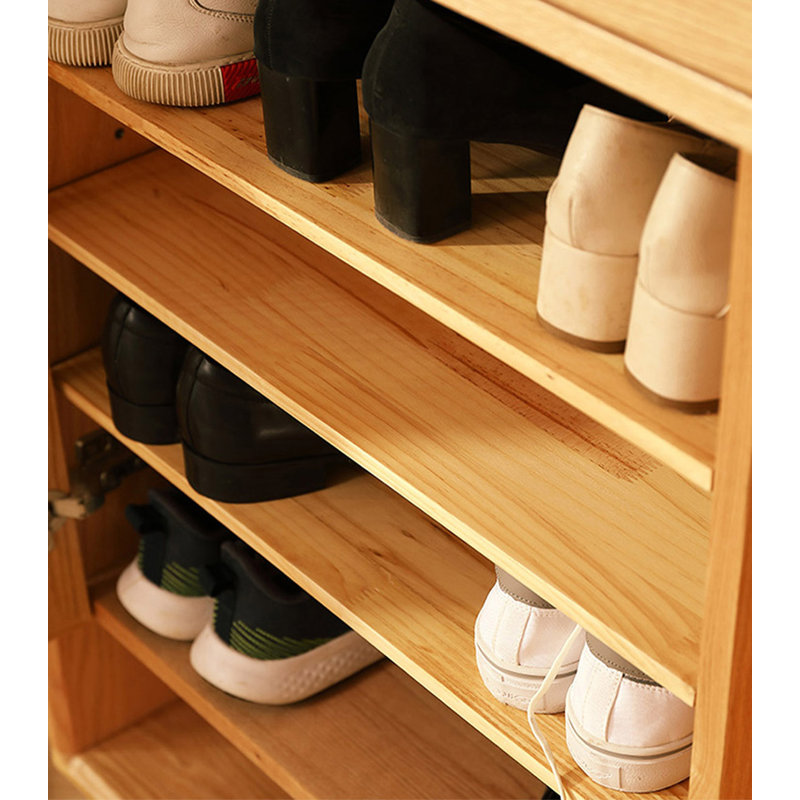 Refreshing solid oak shoe cabinet