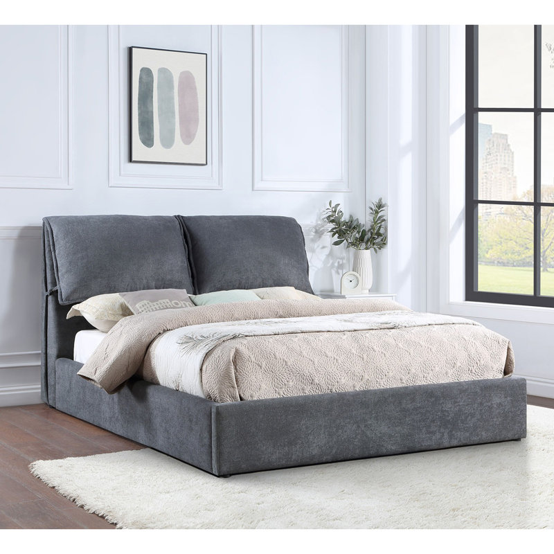 Lit plateforme gris anthracite Brewster, Grand, Grey