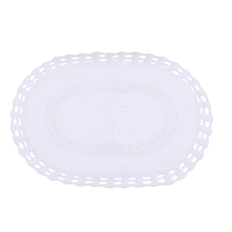 Tapis de bain doux, Blanc, l 17 po x L 24 po